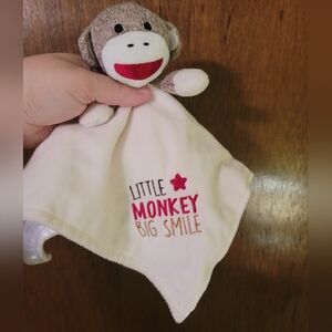 Sock Monkey Lovey Blanket